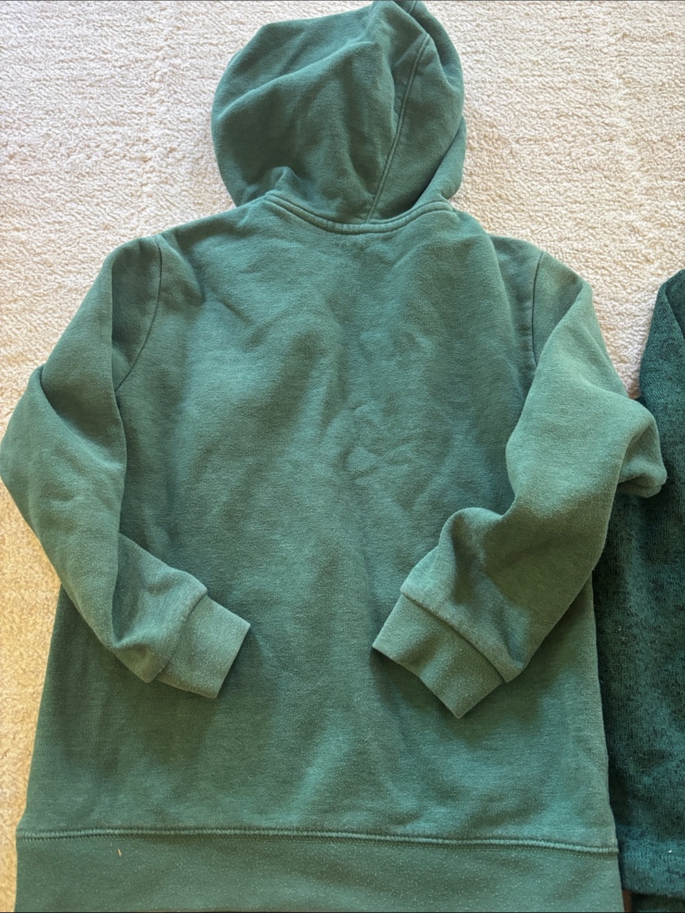 Green Hooded Pullover & Green Button-Neck Sweater Duo - Picture 5 of 8